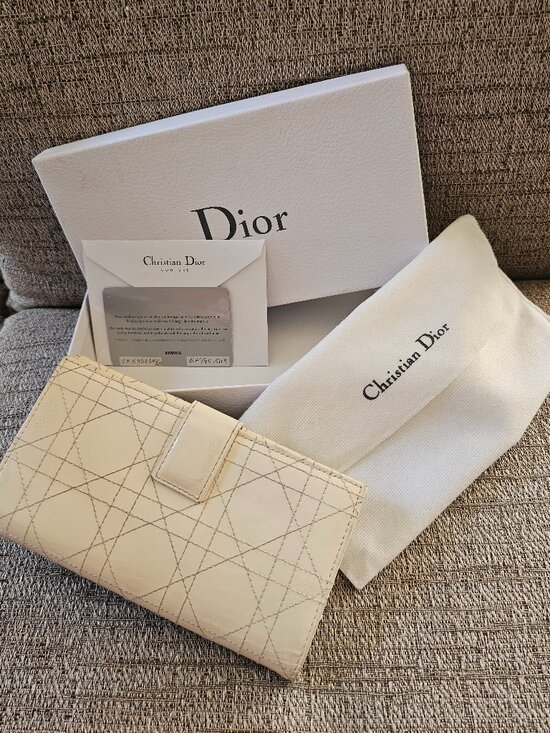 Dior Handbags - DIOR Cannage Quilted Patent Leather Continental Wallet Box, Dust Bag & Authentic
